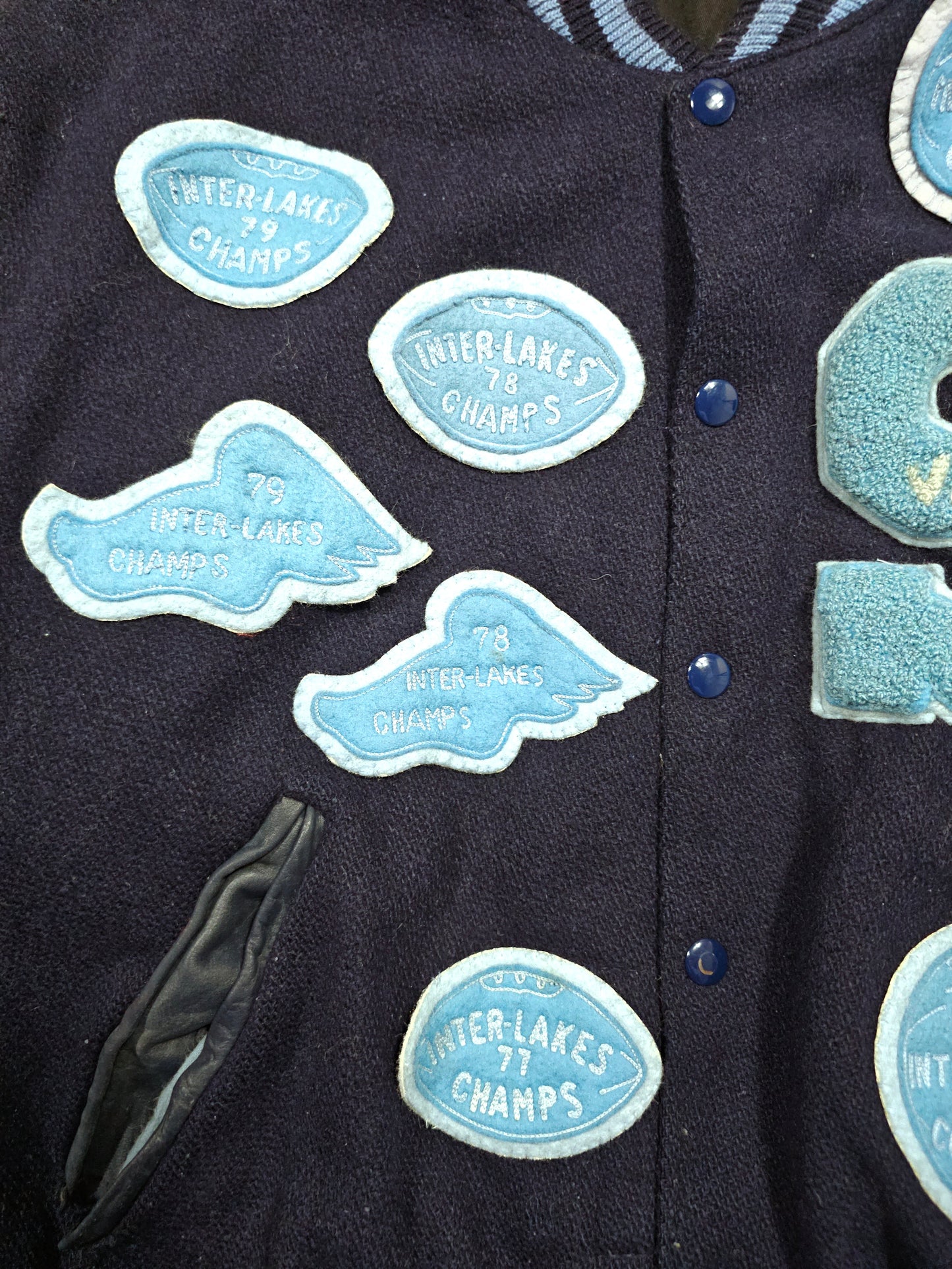 Vintage 70’s Varsity Jacket Art Knitting Mills – Made in USA (M)