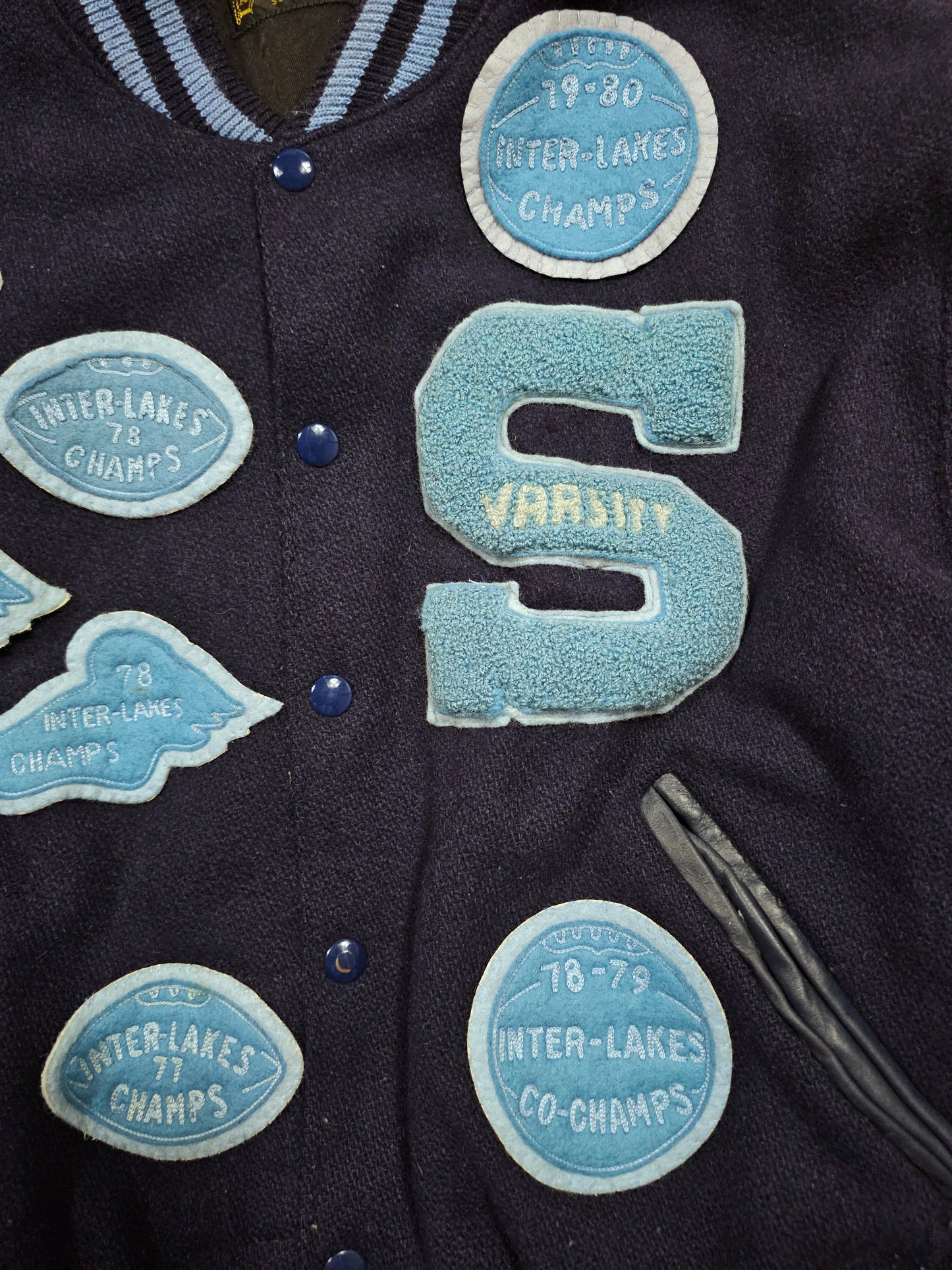 Vintage 70’s Varsity Jacket Art Knitting Mills – Made in USA (M)