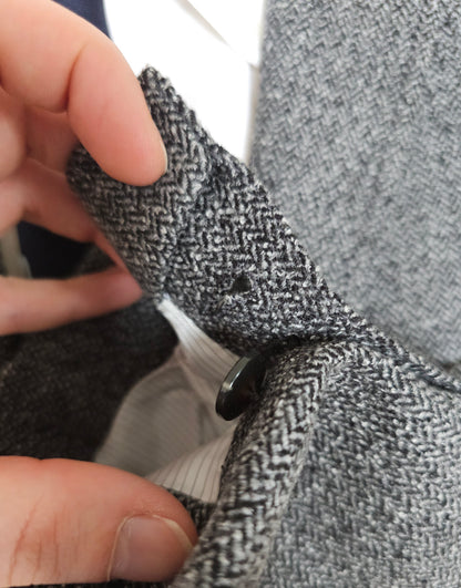 Blazer De Fursac Coton Laine Texturé Gris (46)