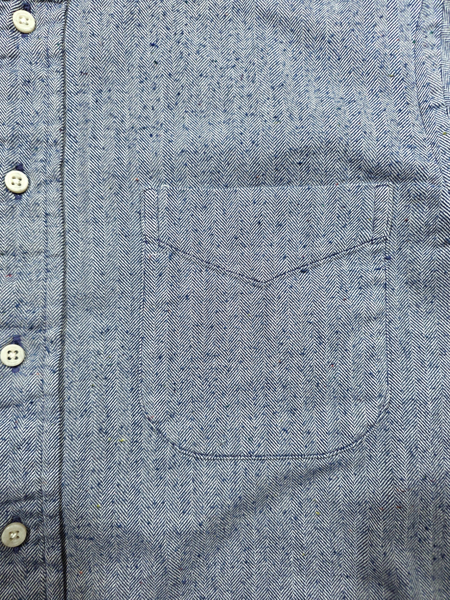 Chemise Gitman Bros Flanelle Herringbone - Made in USA (M)