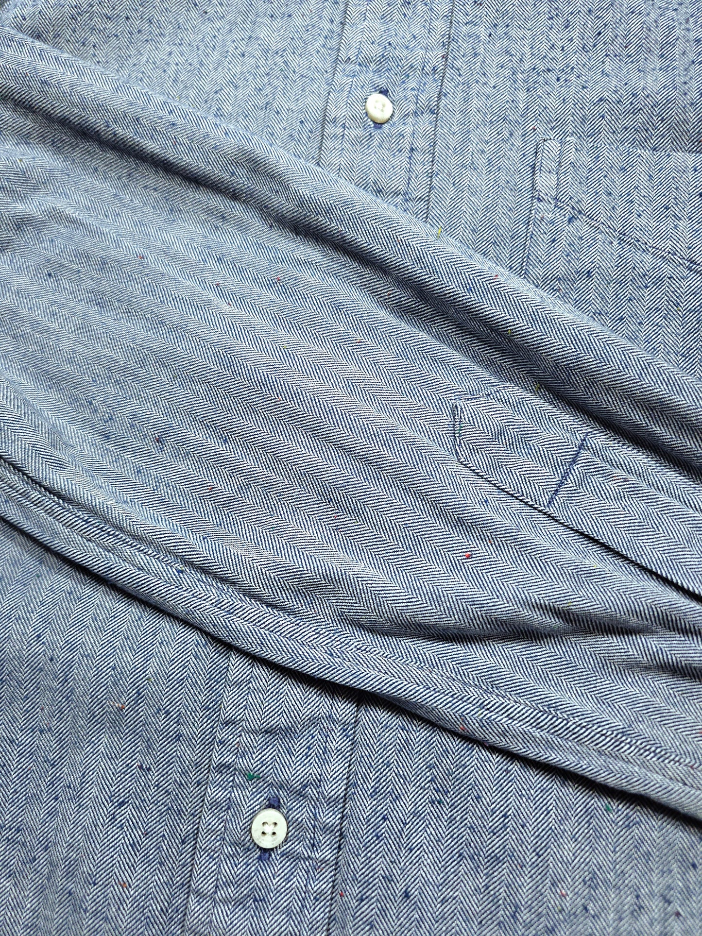 Chemise Gitman Bros Flanelle Herringbone - Made in USA (M)