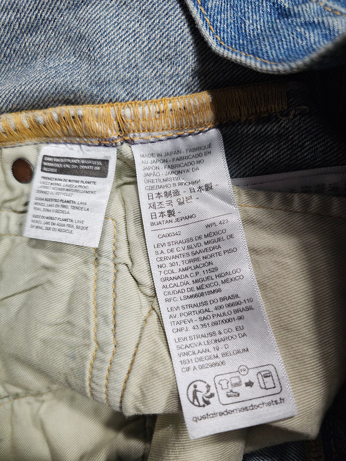Jean Levi's Made in Japan 501 1980s - Selvedge Big E (W34L32)