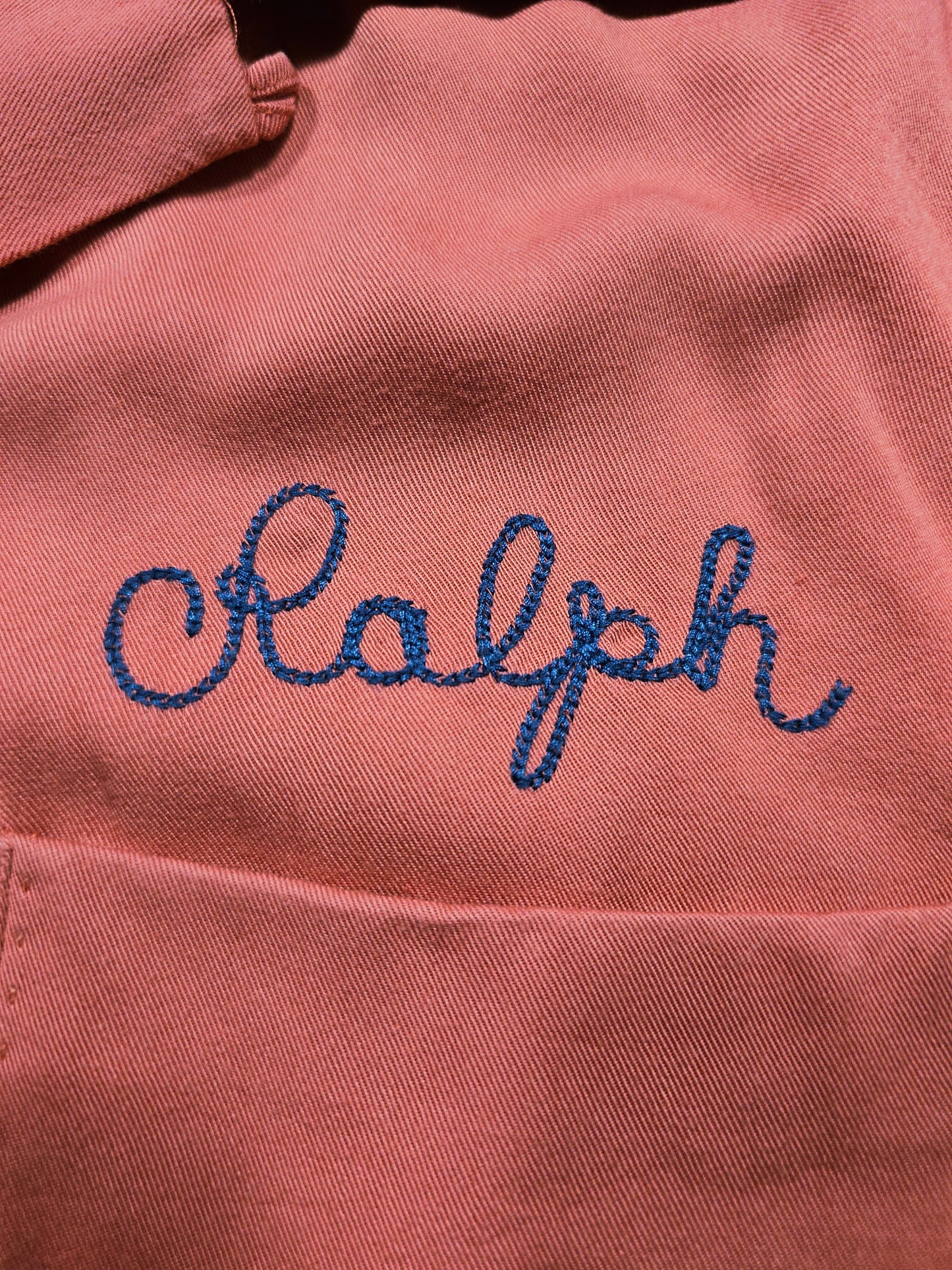 Ralph Lauren Camp Collar Chainstitch Embroidery Blouse (S)