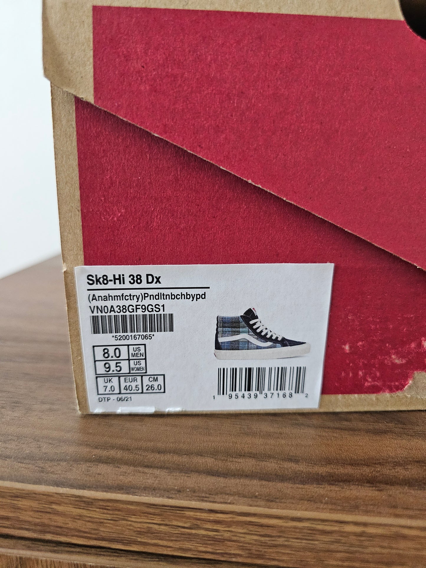 Vans Sk8-Hi x Pendleton Beach Boys (40.5)