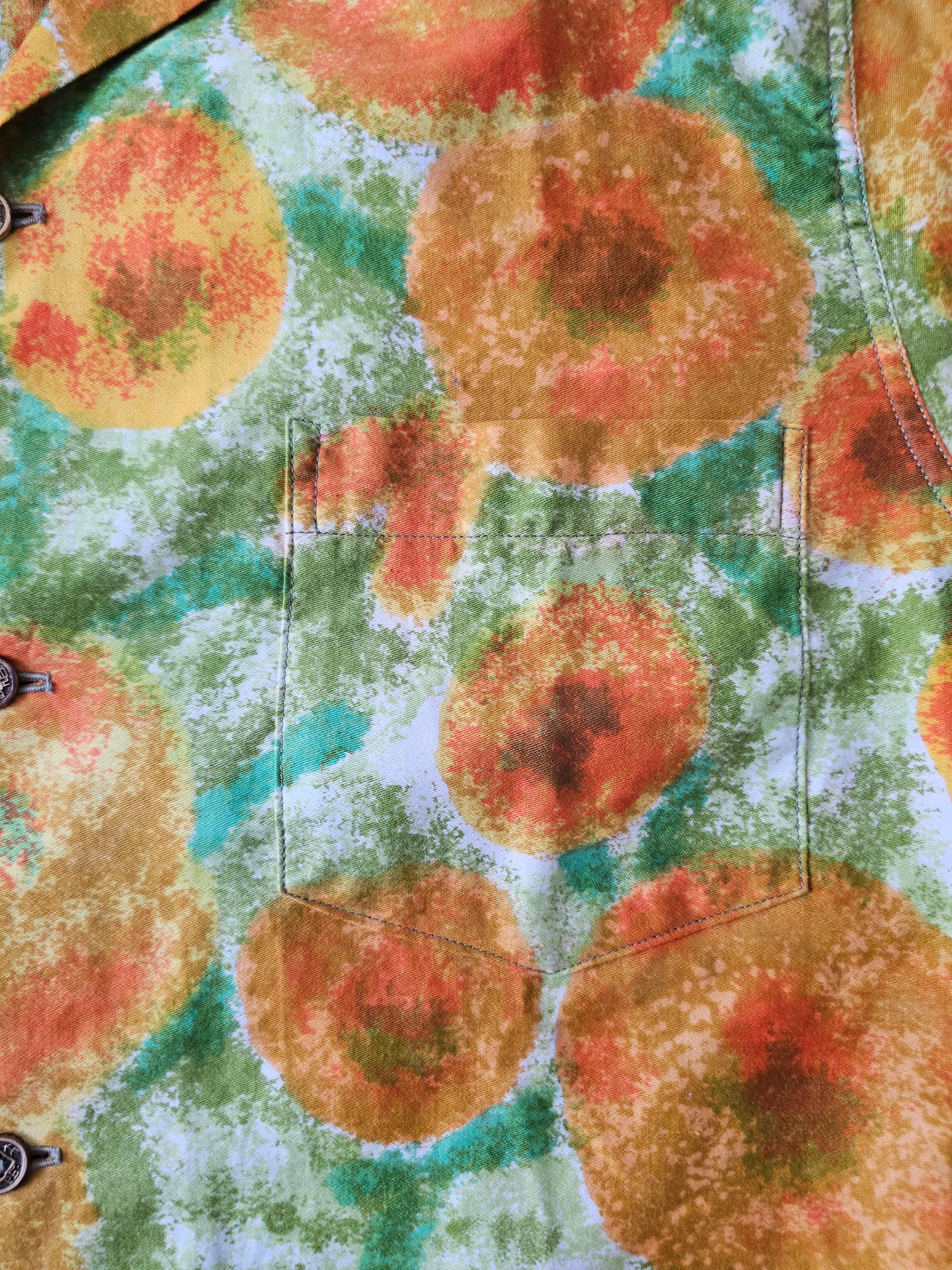 Hawaiian Shirt Vintage 1960's Pelelani Fashion - Made in USA (M)