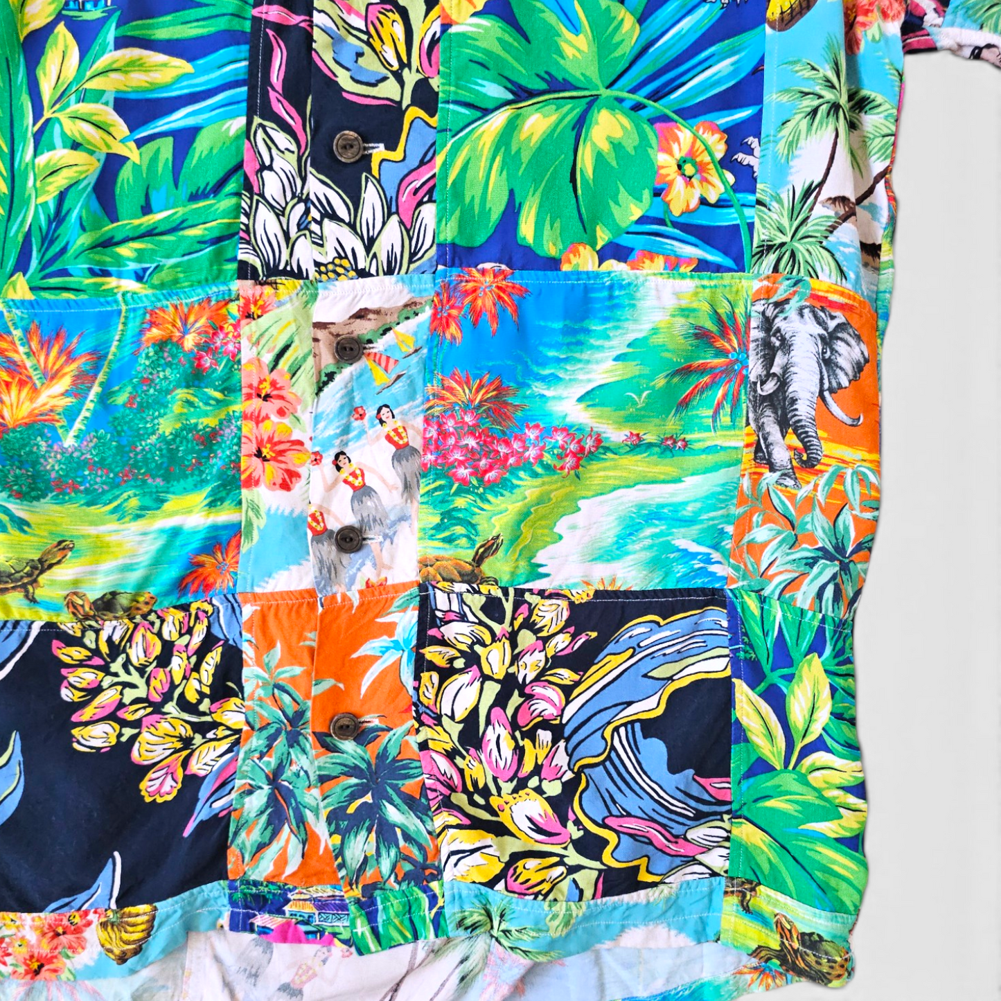 Chemise Hawaïenne Polo Ralph Lauren Patchwork (S)