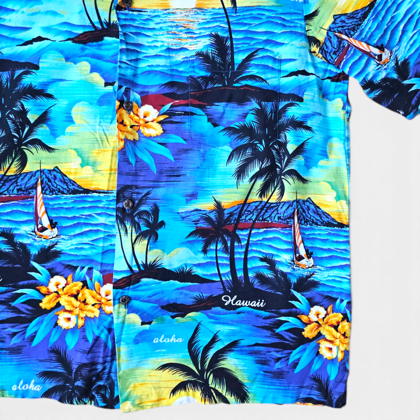 Hawaiian Shirt Vintage Royal Creations - Made in USA Hawaii (XL)