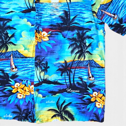 Hawaiian Shirt Vintage Royal Creations - Made in USA Hawaii (XL)