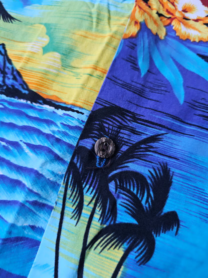 Hawaiian Shirt Vintage Royal Creations - Made in USA Hawaii (XL)