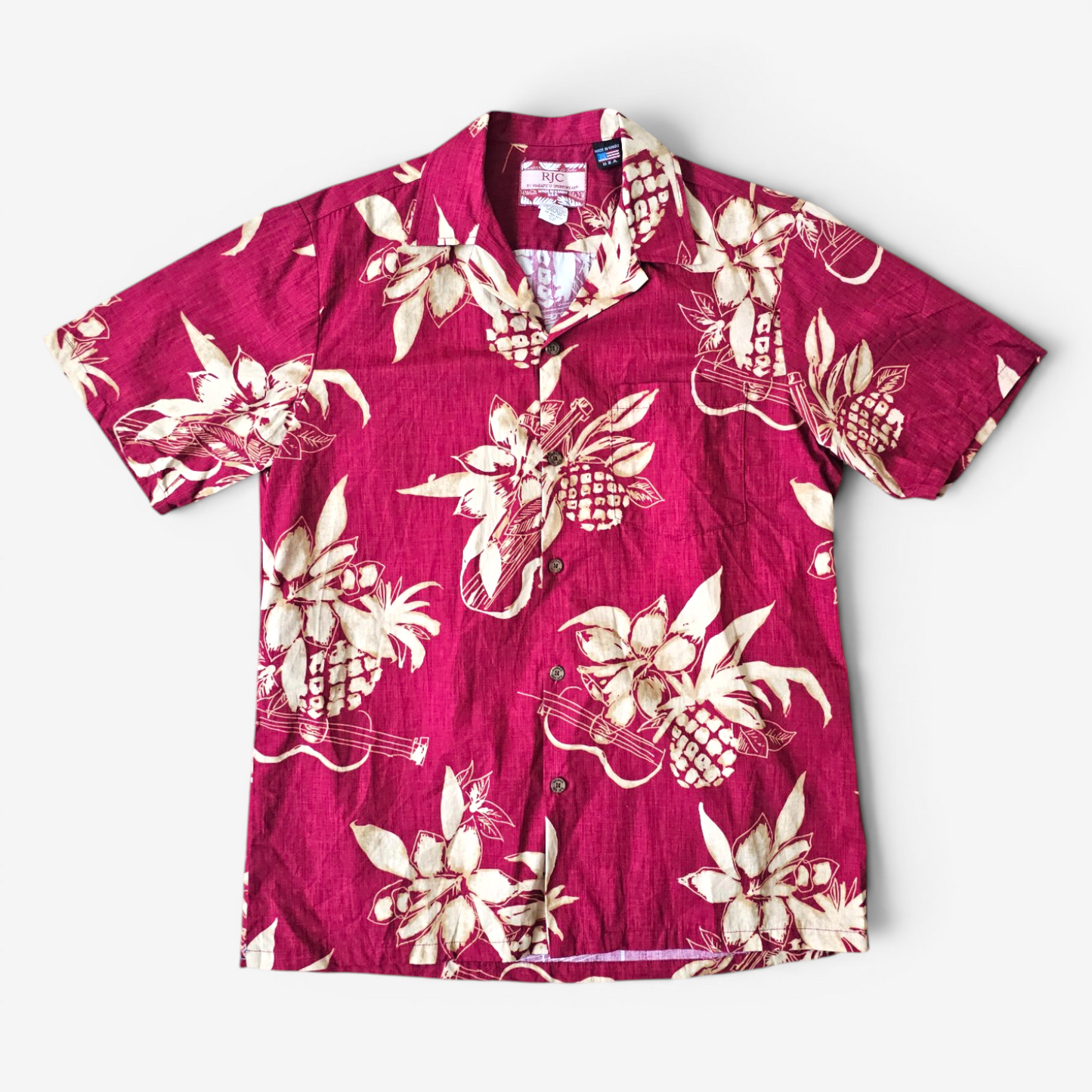 Hawaiian Shirt Vintage RJC - Made in USA