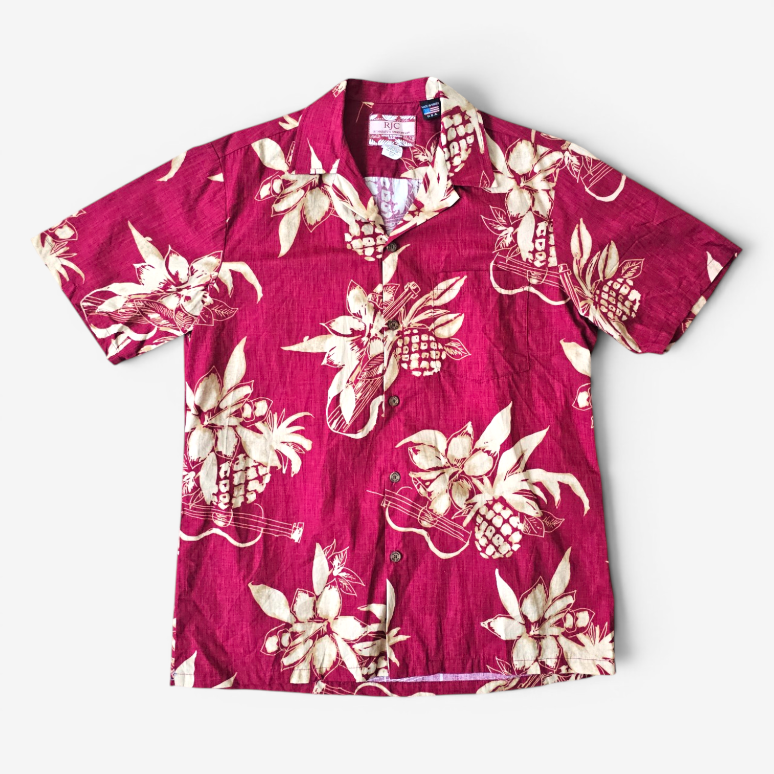 Hawaiian Shirt Vintage RJC - Made in USA