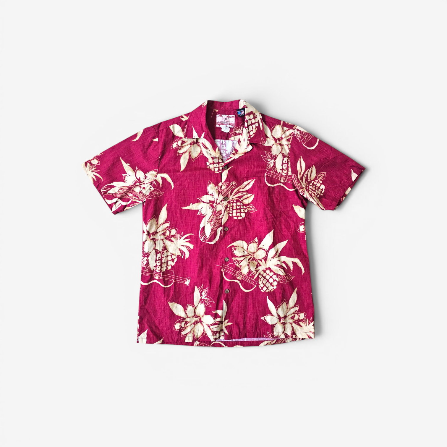 Hawaiian Shirt Vintage RJC - Made in USA