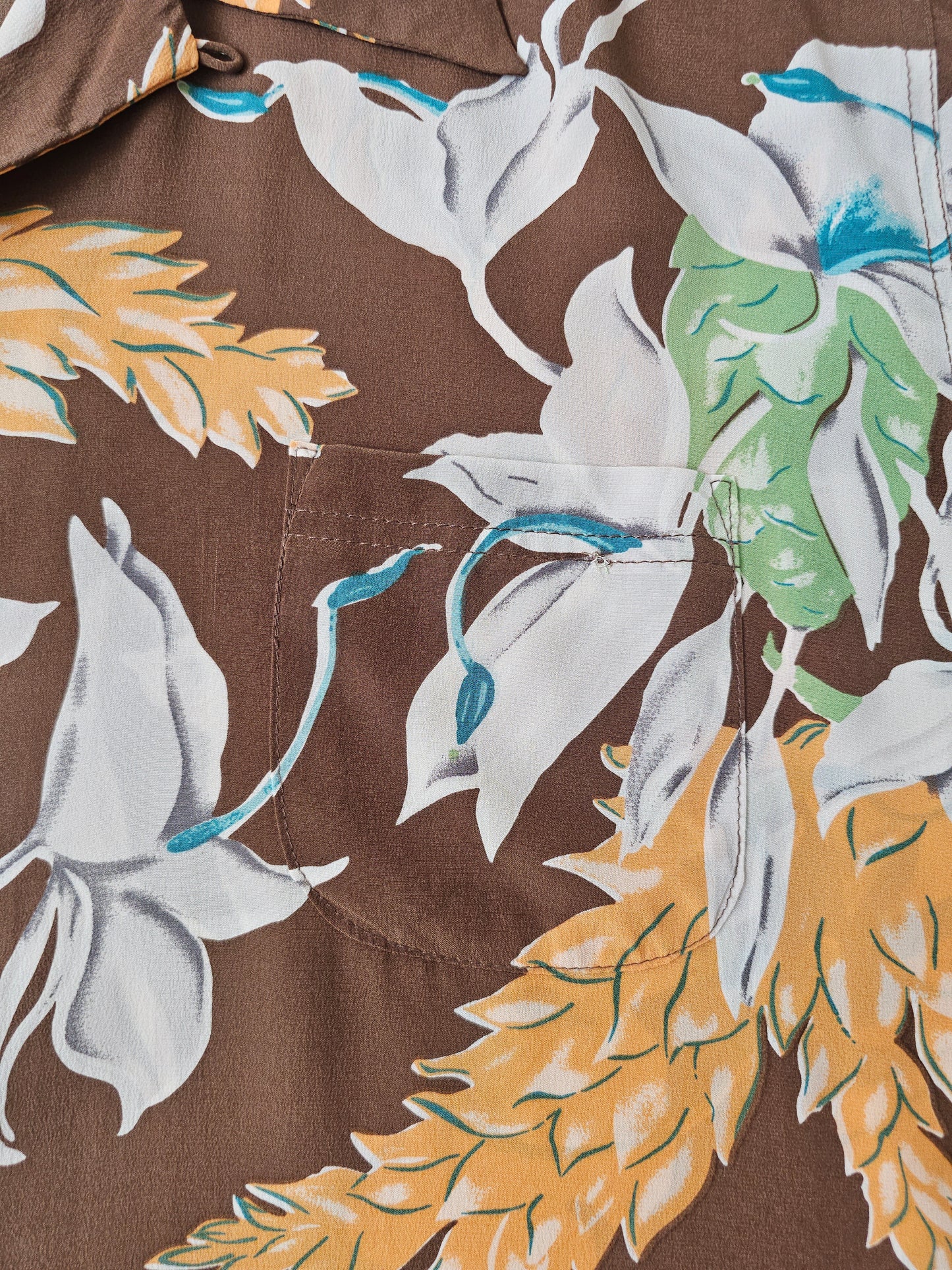 Chemise Hawaïenne Avanti Crepe de Chine Silk (XL)