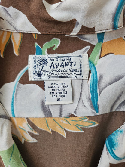 Chemise Hawaïenne Avanti Crepe de Chine Silk (XL)