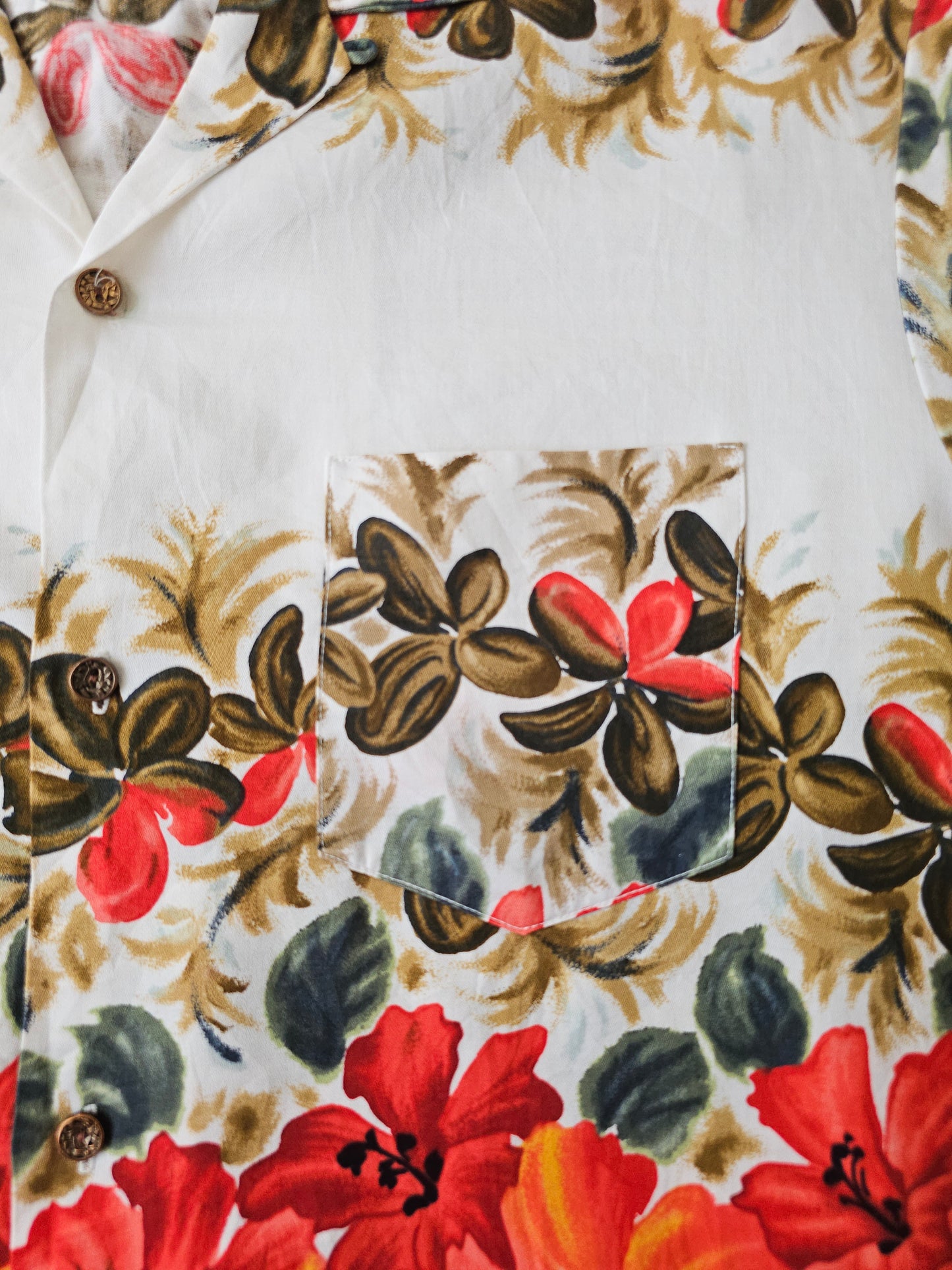 Hawaiian Shirt Vintage 1960's Hawaiian Togs - Made in USA Hawaii (L)