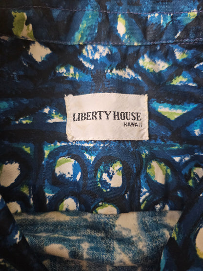 Hawaiian Shirt Vintage 1960's Liberty House - Made in USA Hawaii (XS)
