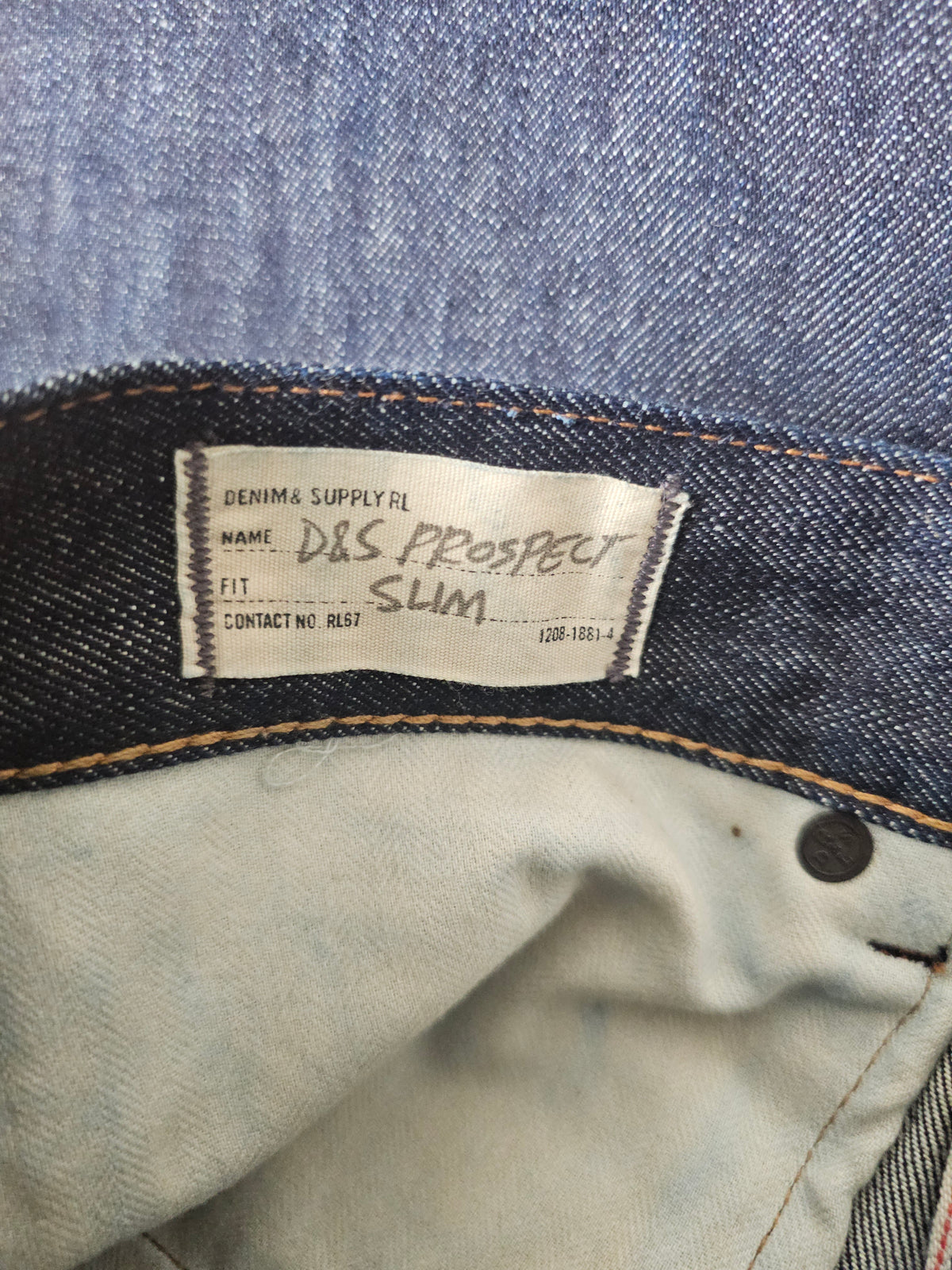 Jean Ralph Lauren World Selvedge Project (W28L32)