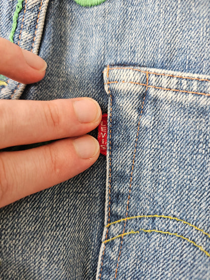 Jean LVC Levi's Vintage Clothing 701 1950s Floral Embroidery - Big E Selvedge (W28)
