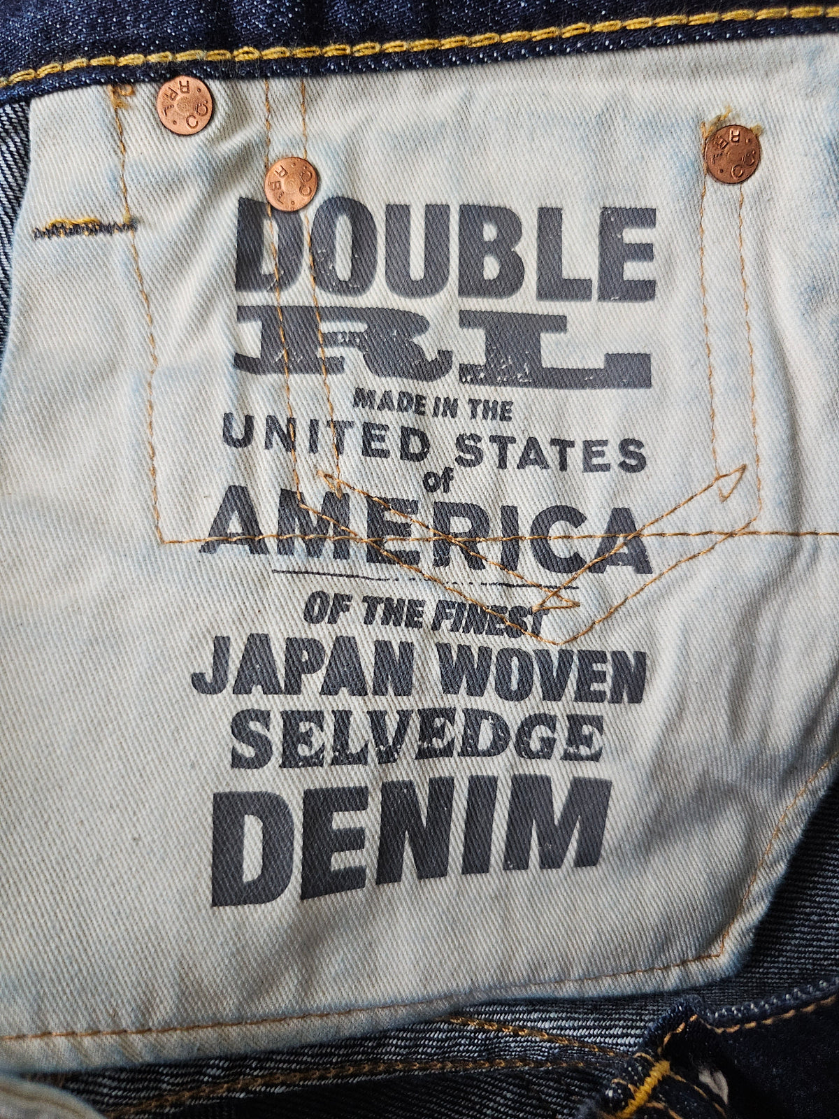 Jean RRL Double RL Ralph Lauren Slim Boot Selvedge - Made in USA (W28L34)