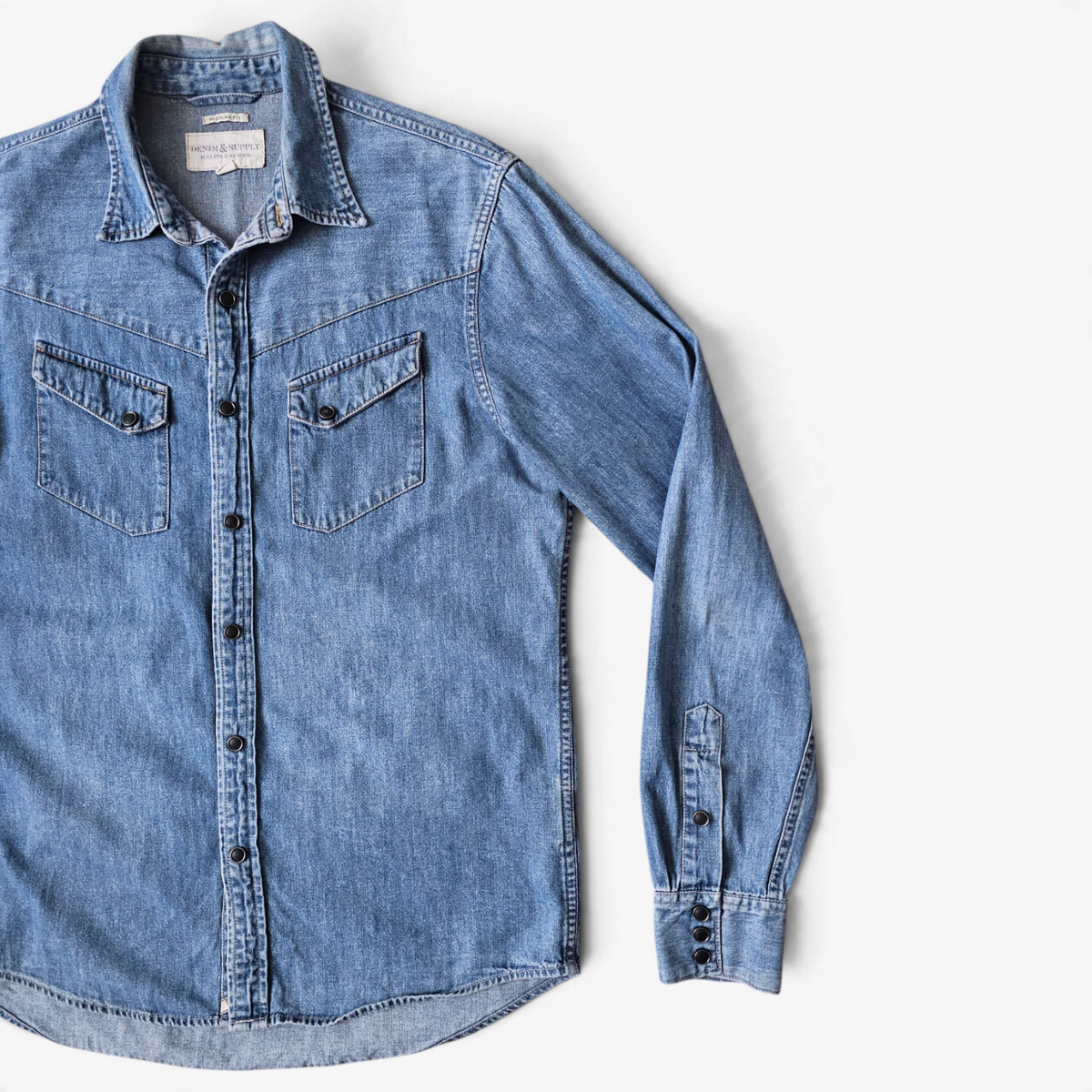 Chemise Polo Ralph Lauren Denim Shirt Western (M)