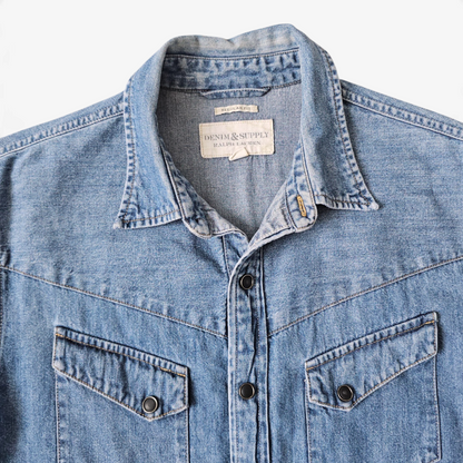 Chemise Polo Ralph Lauren Denim Shirt Western (M)