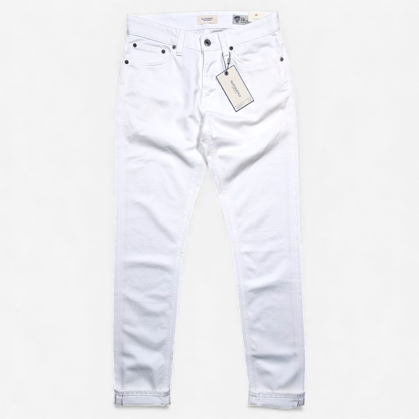 Jean Suitsupply Blanc Selvedge