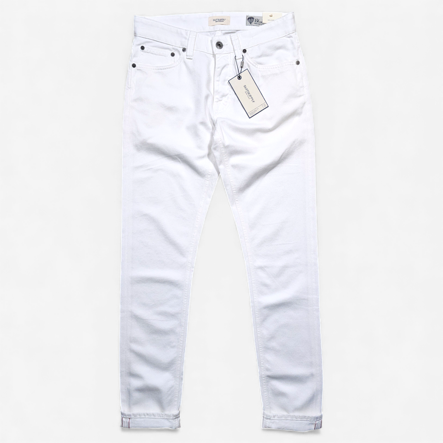 Jean Suitsupply Blanc Selvedge