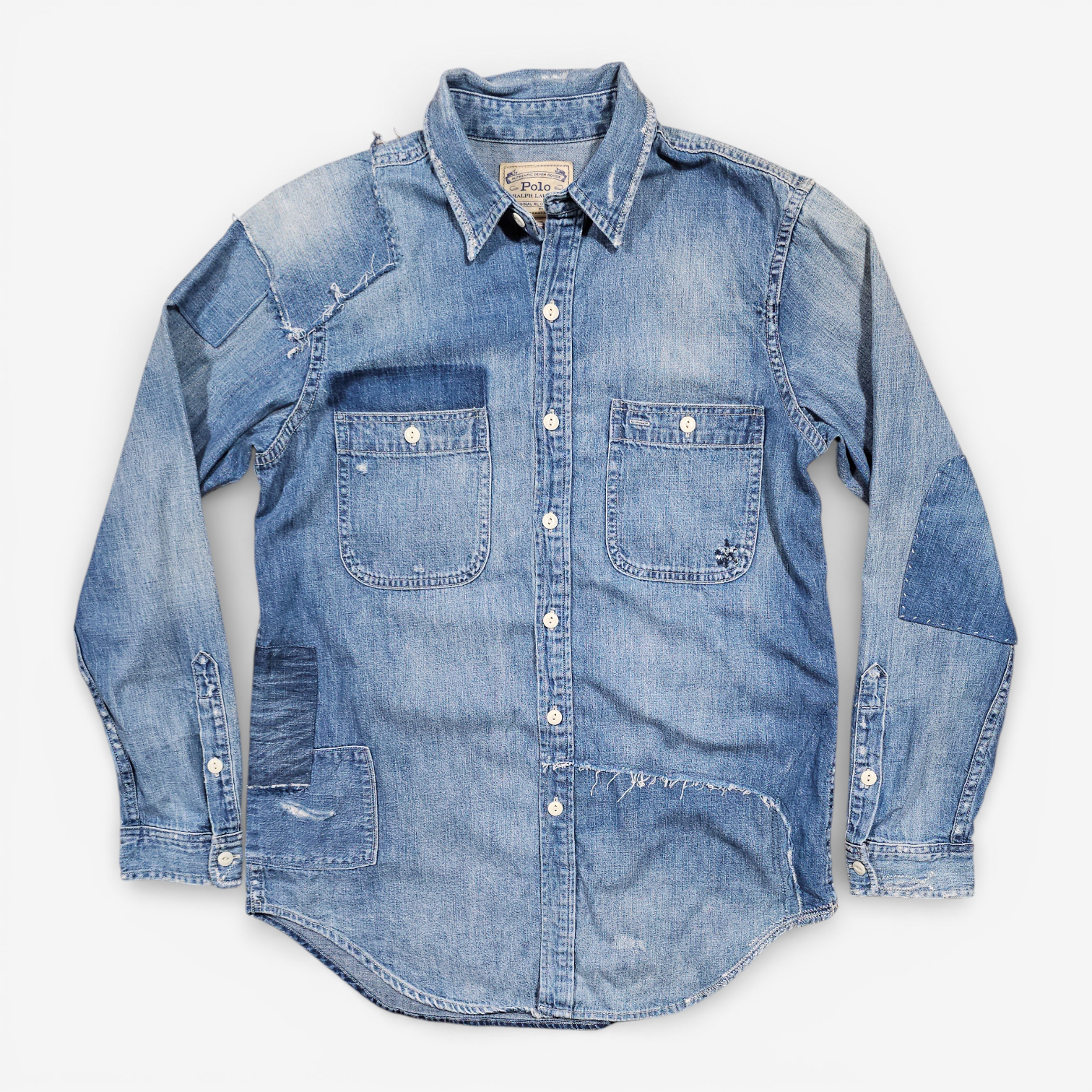 Chemise Polo Ralph Lauren Denim Distressed (S)
