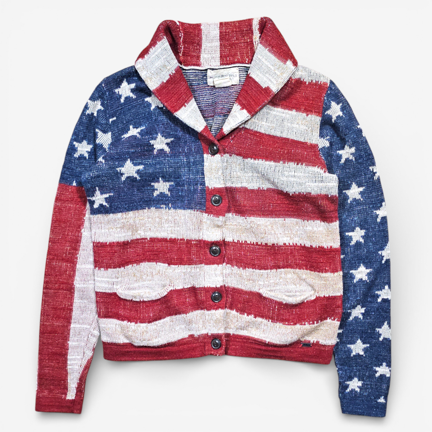 Polo Ralph Lauren USA Flag Shawl Collar Cardigan