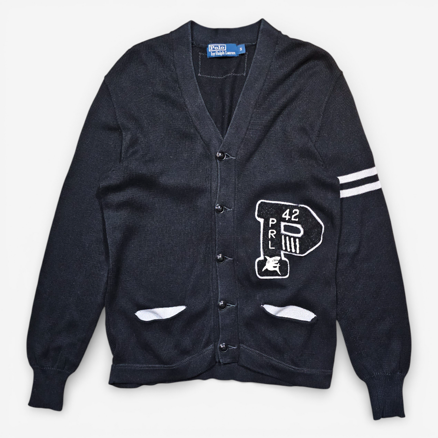 Polo Ralph Lauren Cotton Letterman Varsity Cardigan