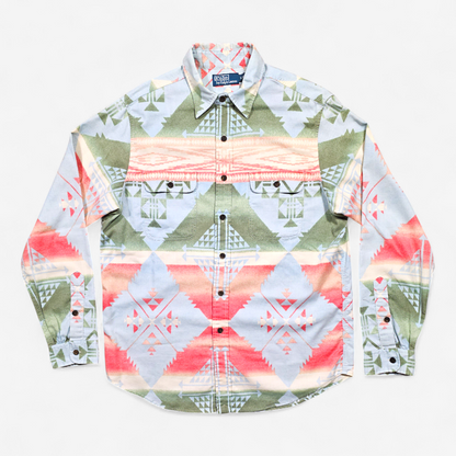 Chemise Ralph Lauren Navajo Aztec Flanelle