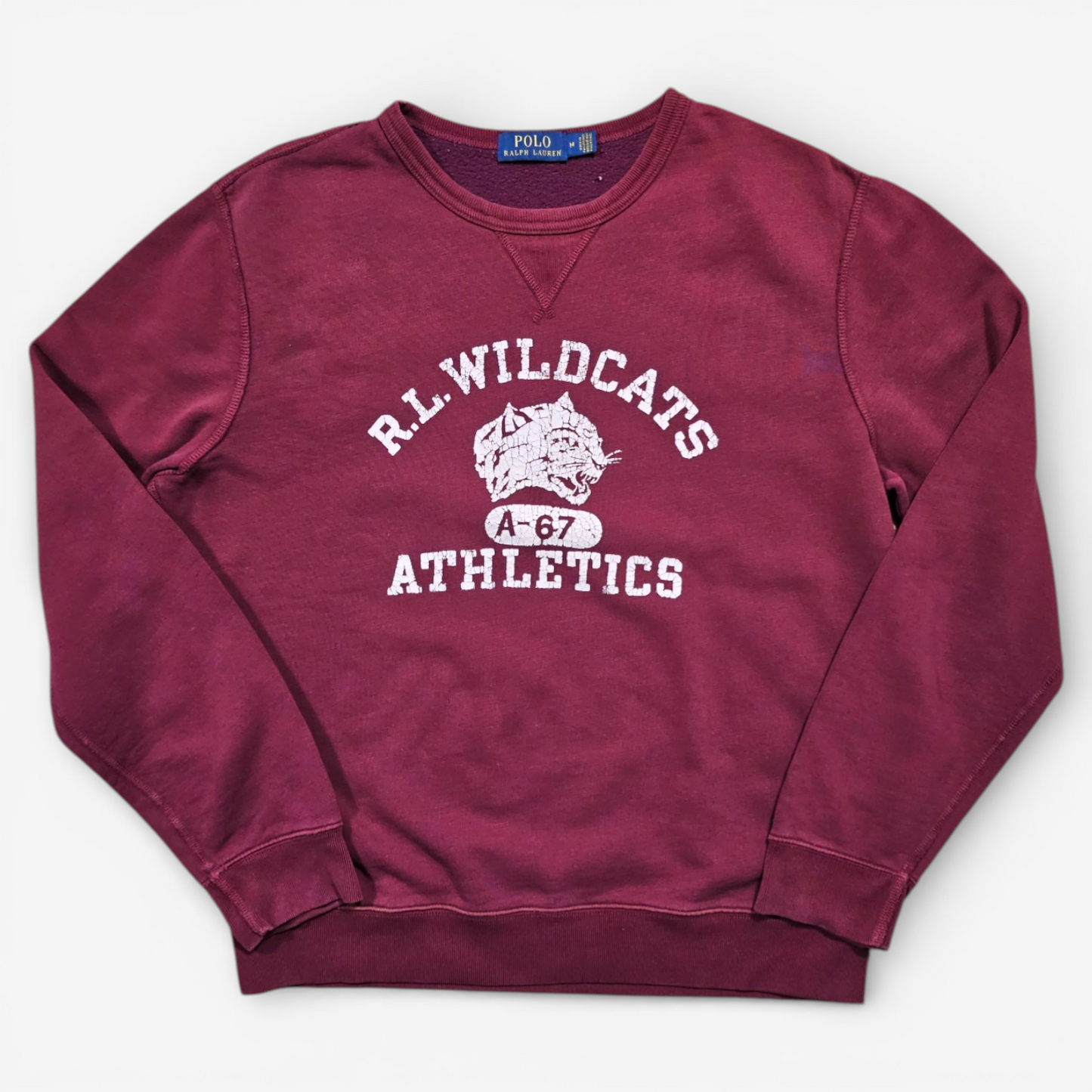 Polo Ralph Lauren Vintage RL Wildcats Athletics Sweatshirt (M)