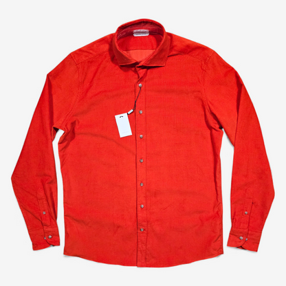 Chemise Suitsupply Orange Corduroy
