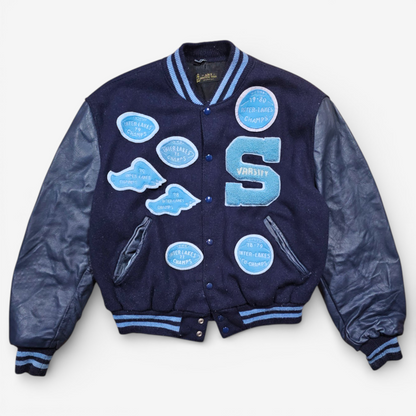 Vintage 70’s Varsity Jacket Art Knitting Mills – Made in USA (M)