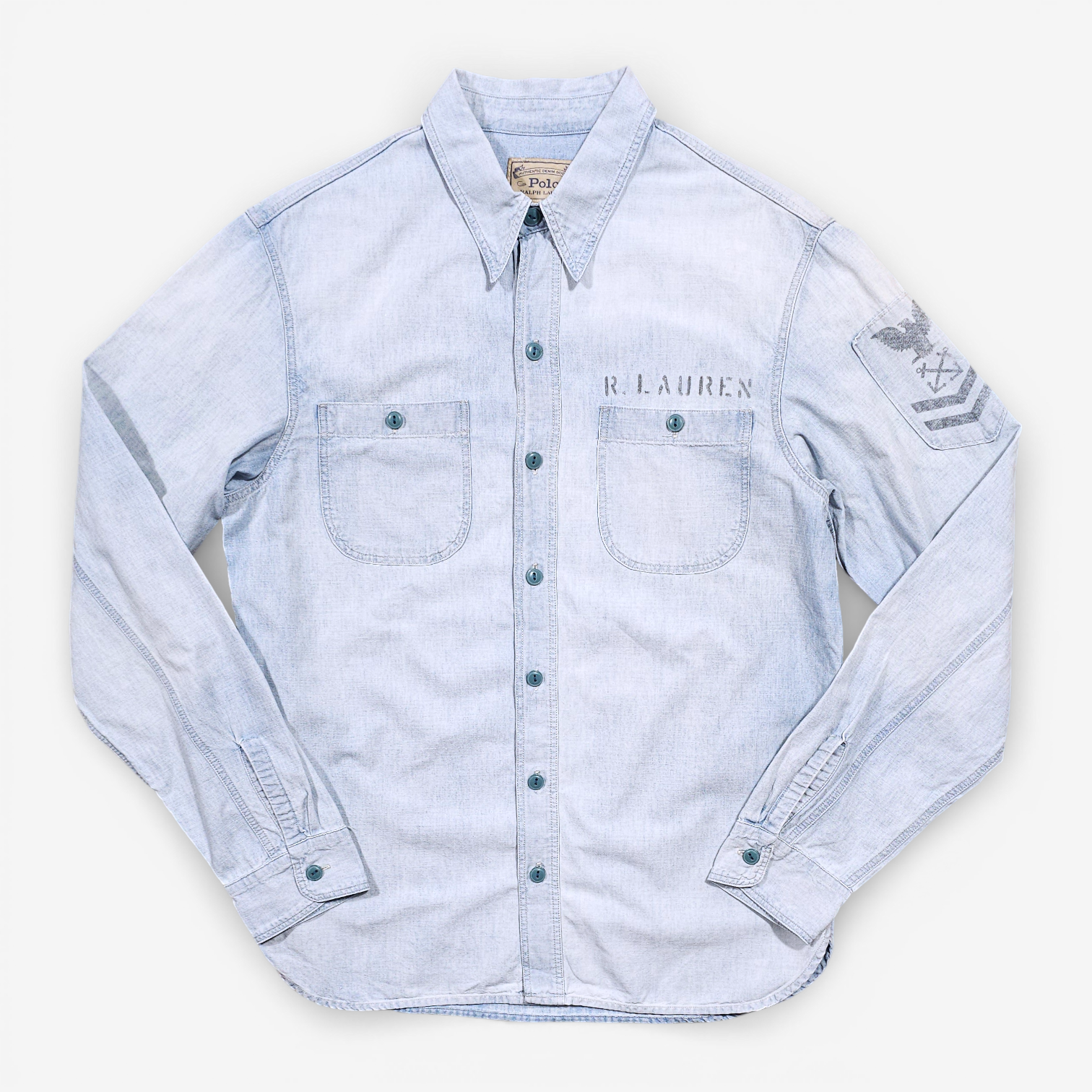 Chemise Polo Ralph Lauren USN Chambray Shirt Denim (M)