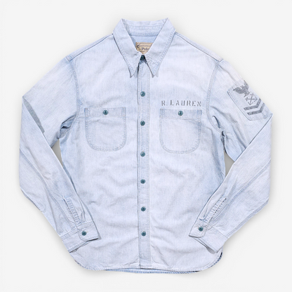 Chemise Polo Ralph Lauren USN Chambray Shirt Denim (M)