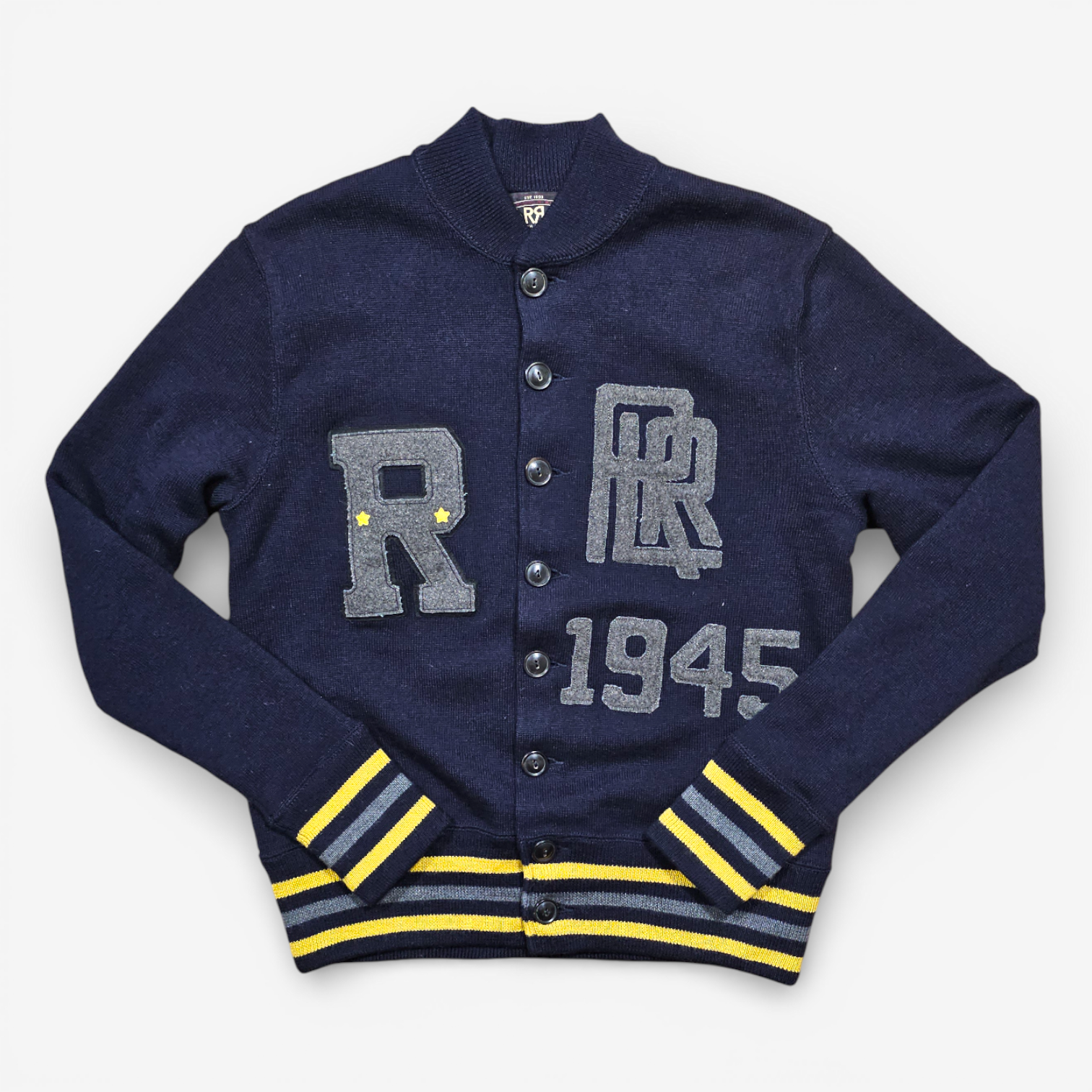 RRL Double RL Ralph Lauren Wool Baseball Jacket Cardigan