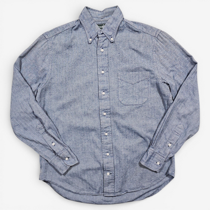 Chemise Gitman Bros Flanelle Herringbone - Made in USA (M)