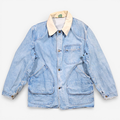 Vintage 80's L.L Bean Denim Chore Jacket - Made in USA