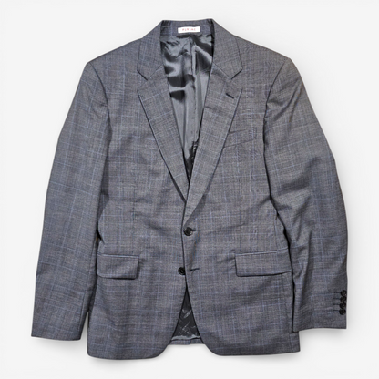 Veste Blazer Fursac Laine Prince-de-Galles Gris