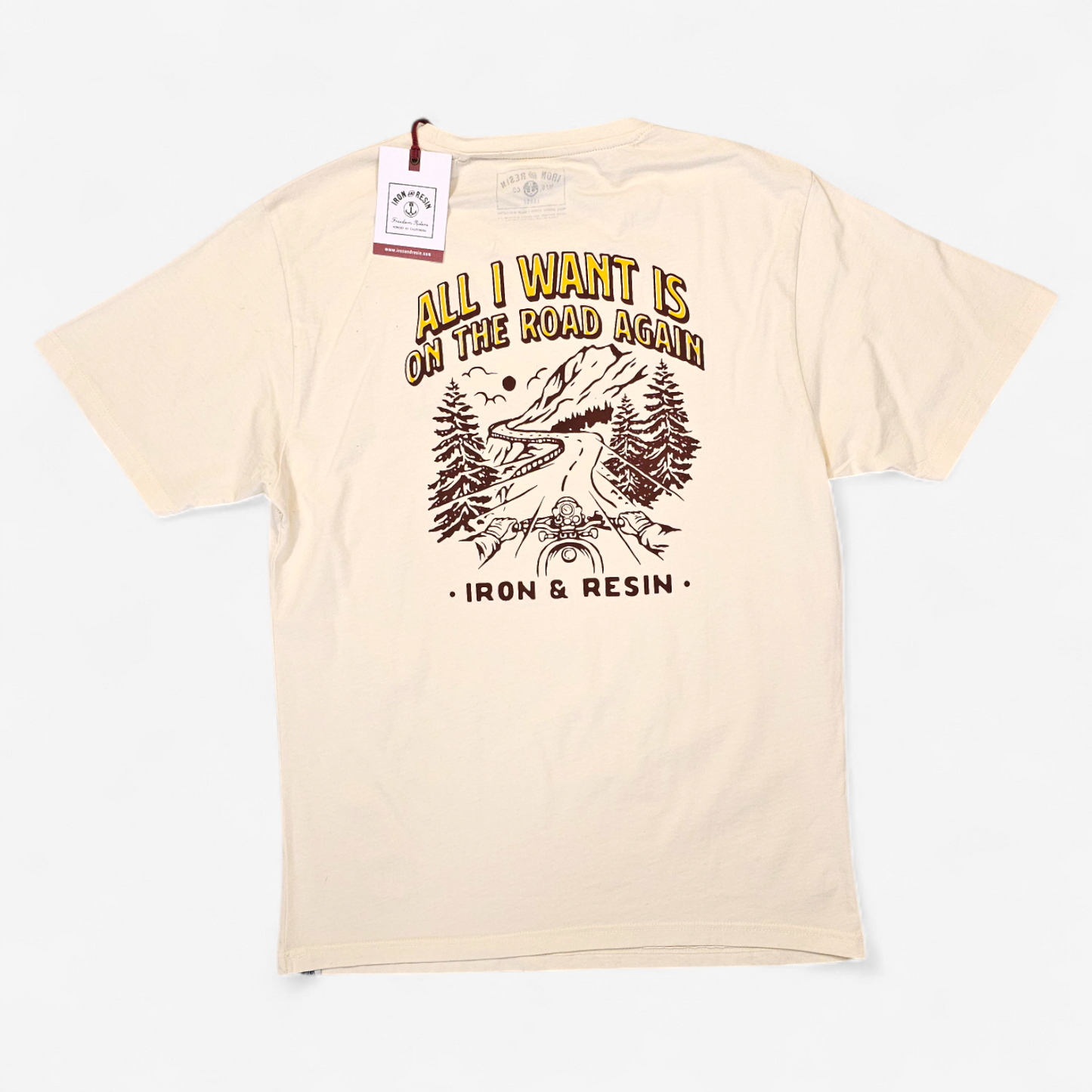 T-shirt Iron & Resin "All I Want Is On The Road Again" (L)