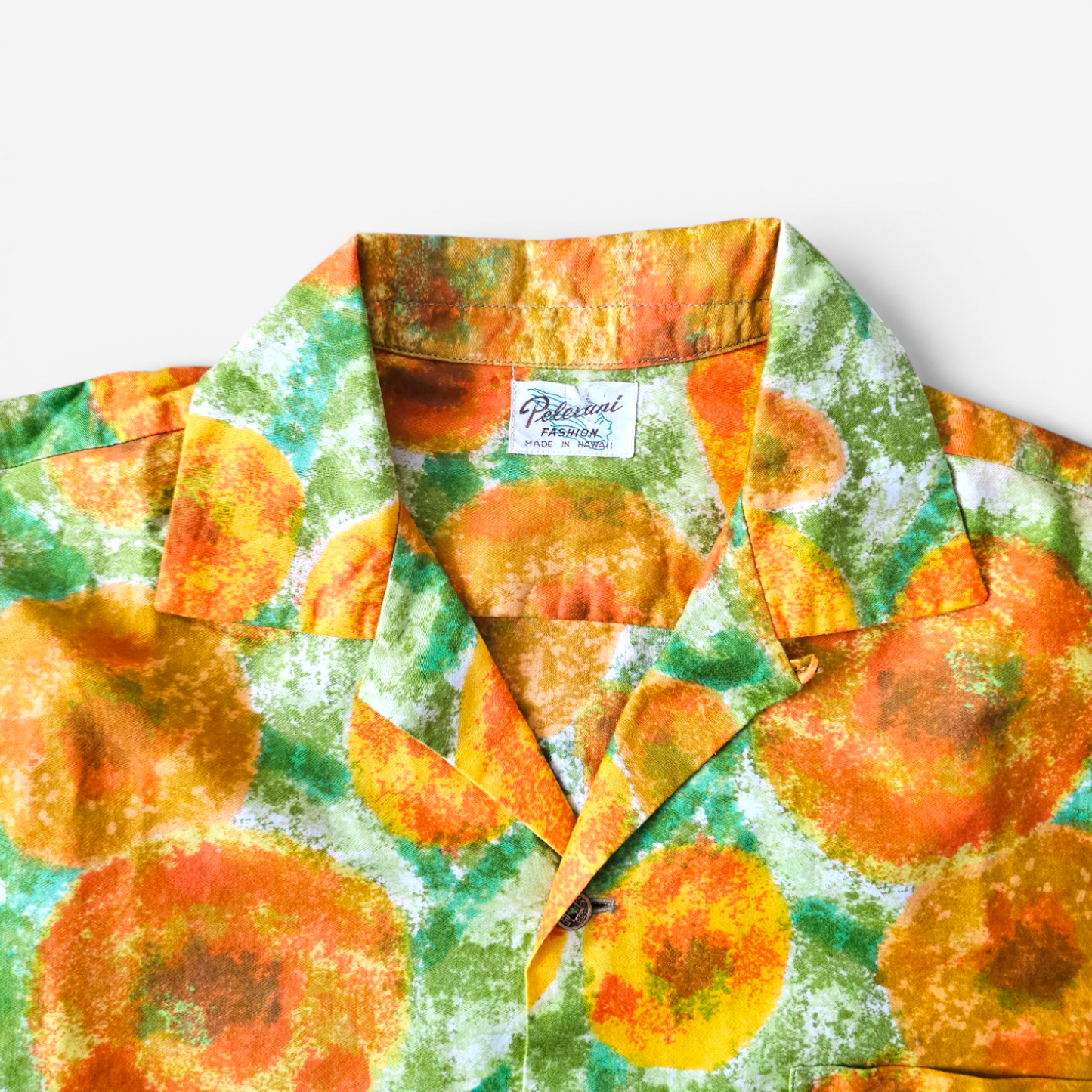 Hawaiian Shirt Vintage 1960's Pelelani Fashion - Made in USA (M)