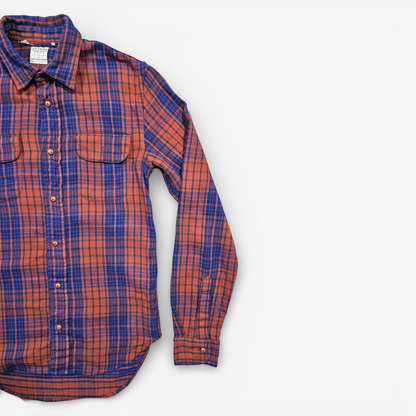 LVC Levi's Vintage Clothing Longhorn Flannel Western Shirt - Made in Italy (XS)