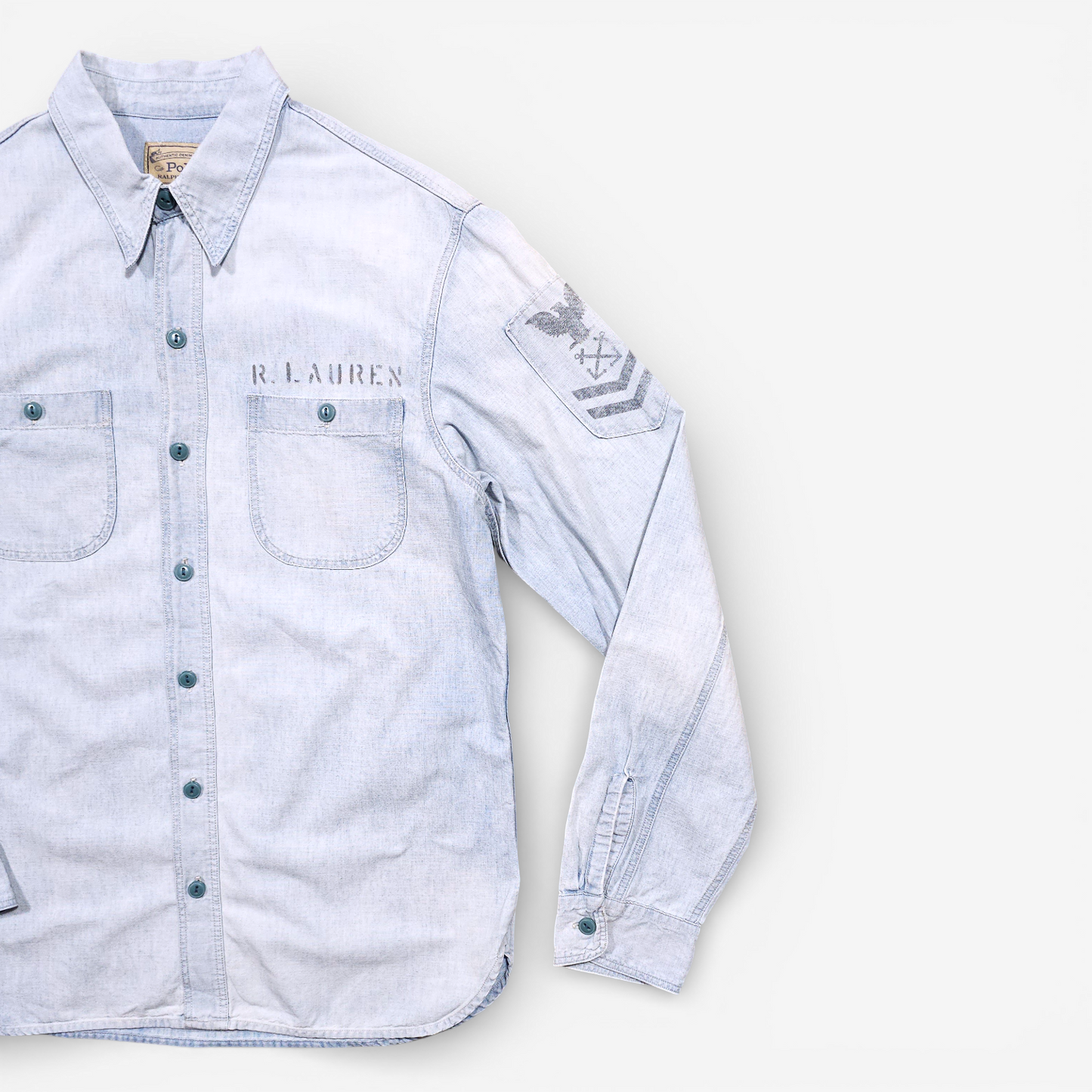 Chemise Polo Ralph Lauren USN Chambray Shirt Denim (M)
