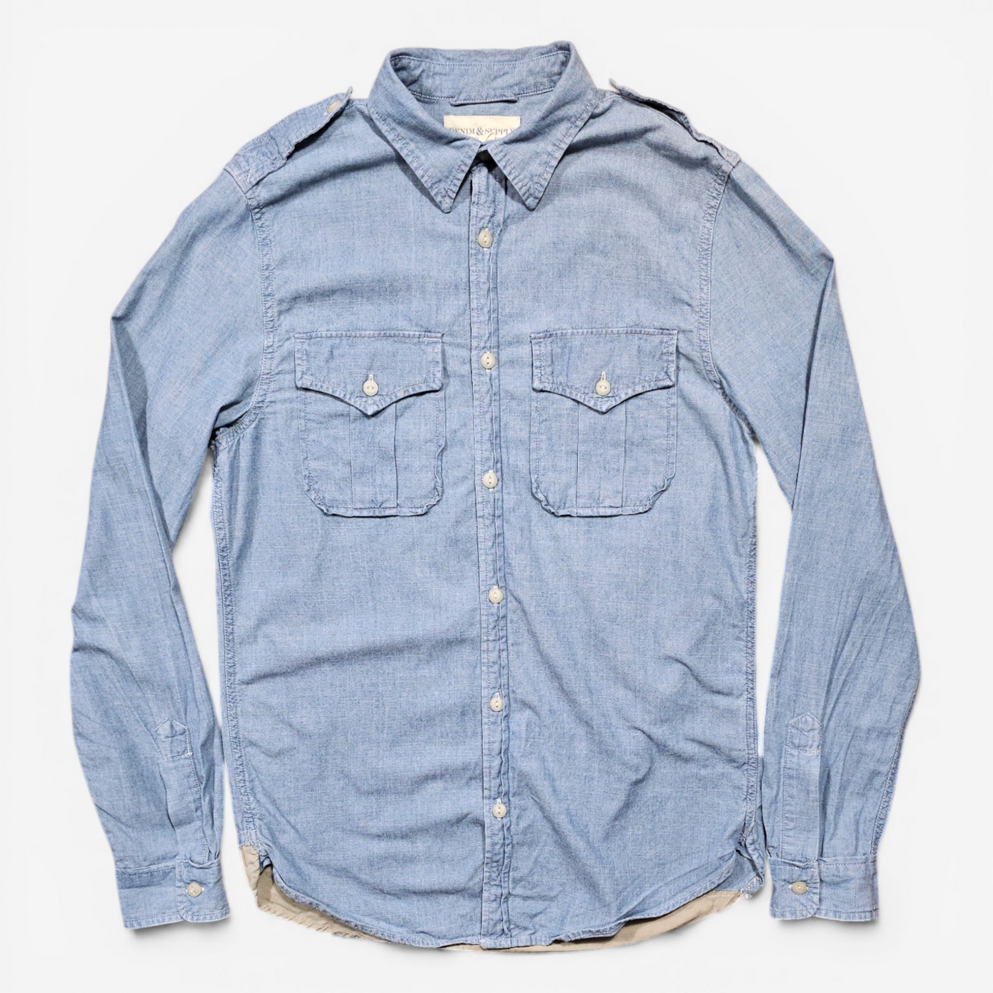 Chemise Polo Ralph Lauren Chambray Shirt Workwear Denim (S)