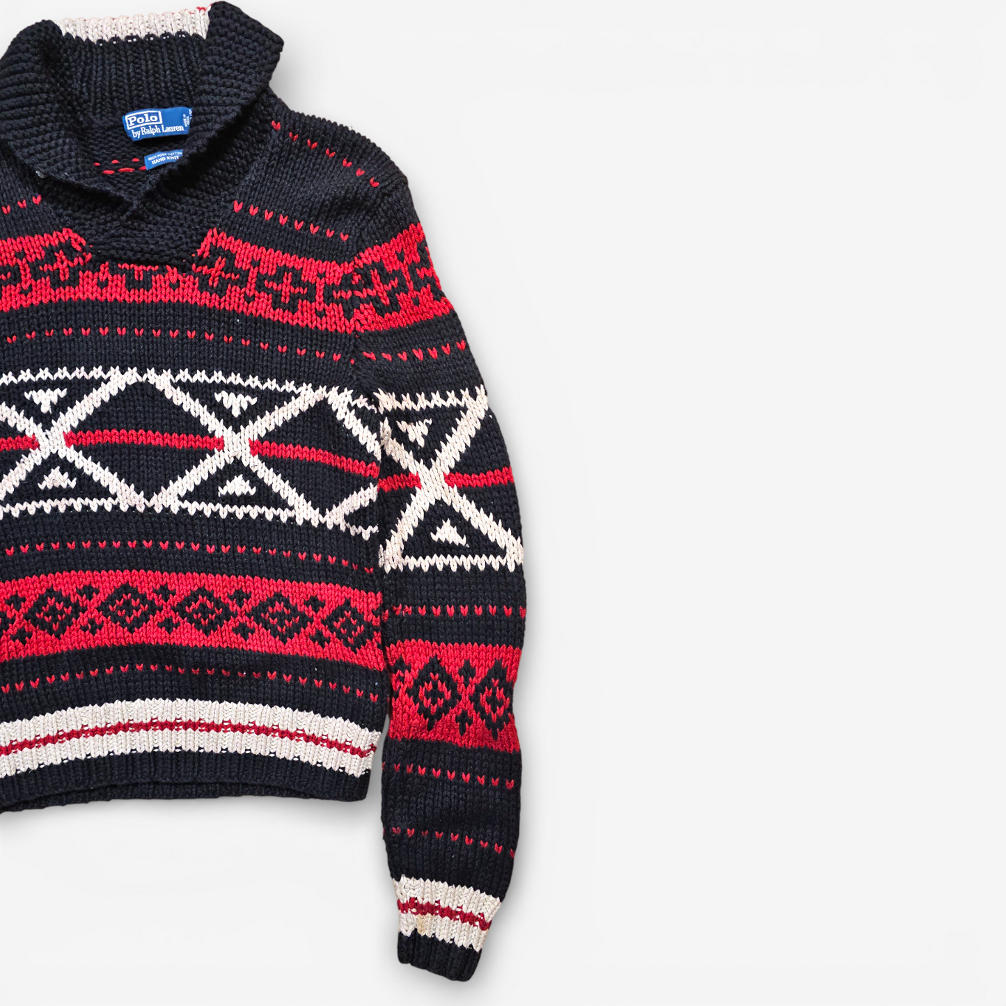 Polo Ralph Lauren Shawl Collar Hand-Knit Sweater (S)