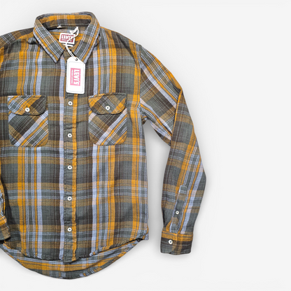 Chemise LVC Levi's Vintage Clothing Shorthorn Flanelle - Made in Italy (S)