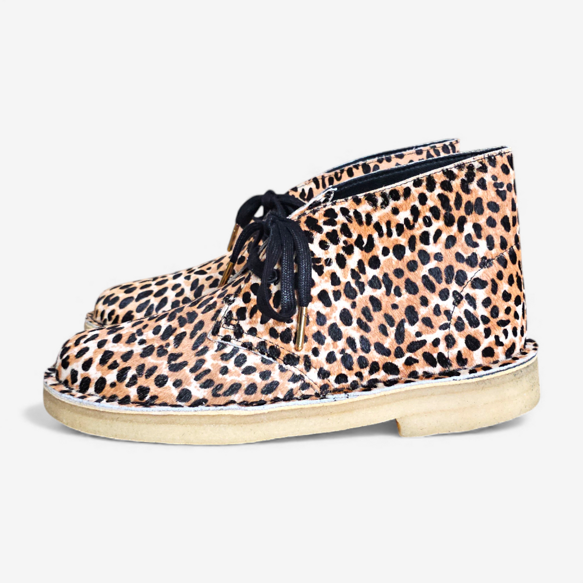 Clarks Originals Desert Boots Leopard Print Pony (39)
