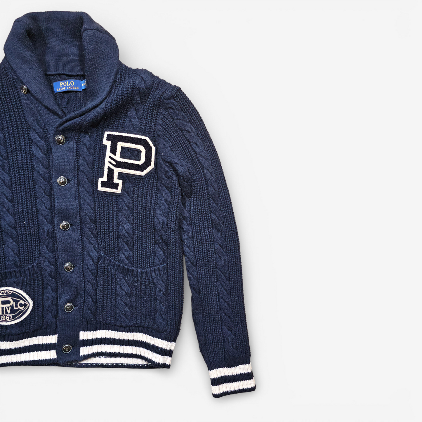Polo Ralph Lauren Letterman Varsity Cardigan (XS)