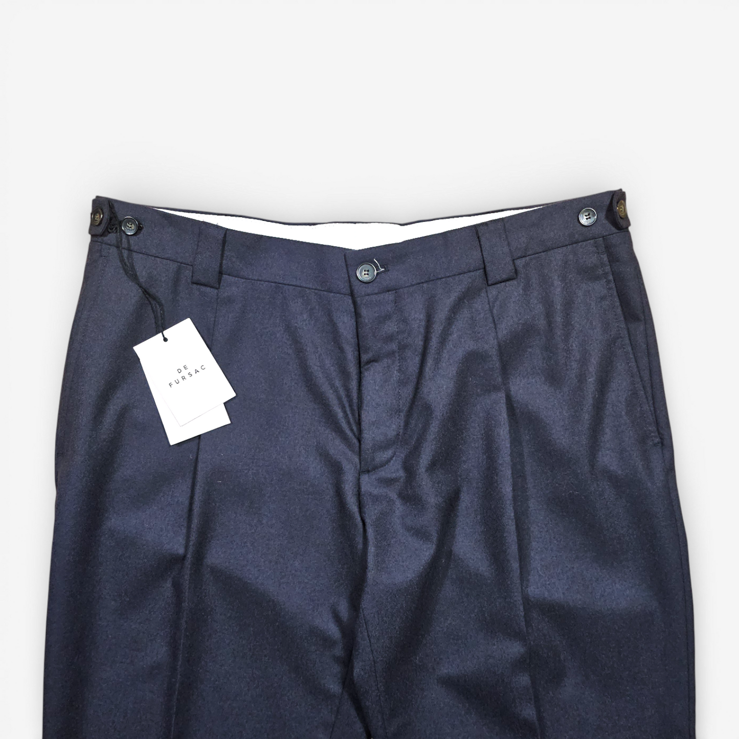 De Fursac Flannel Wool Trousers (Size 48)